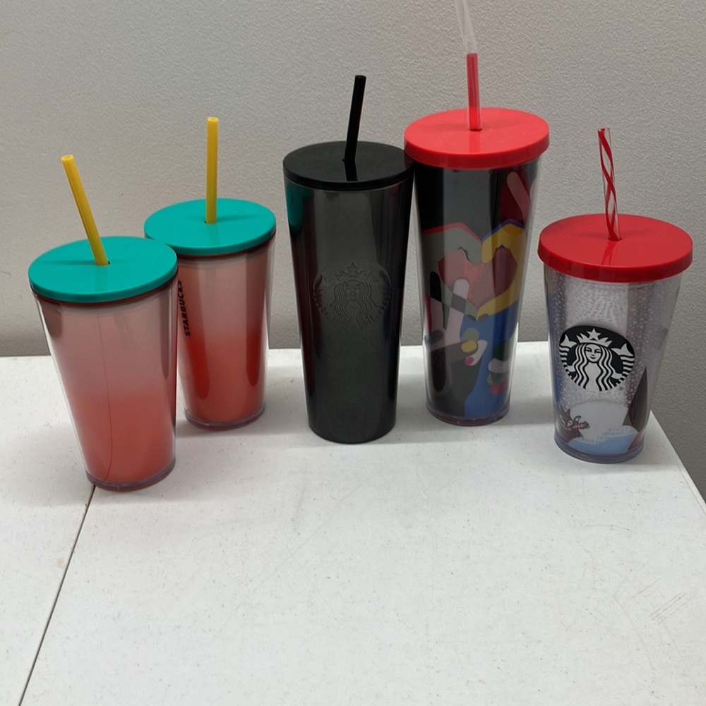 Starbucks lot of tumblers coffee (5)